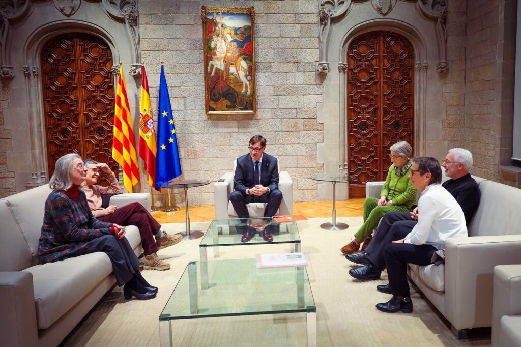 Trobada amb el president de la Generalitat, Salvador Illa