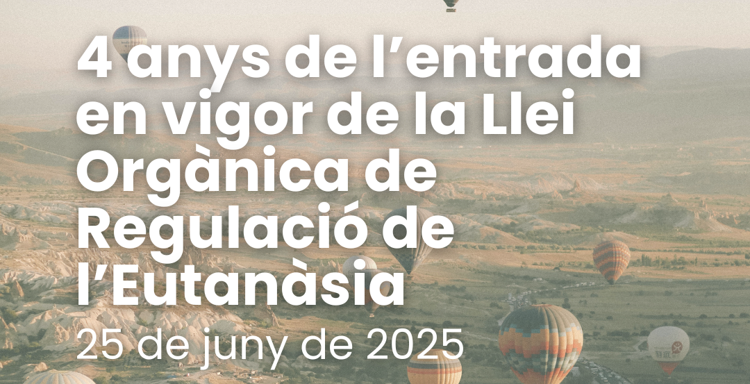 Roda de Premsa: Quatre anys d’eutanàsia a Catalunya i a Espanya